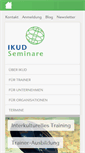 Mobile Screenshot of ikud-seminare.de